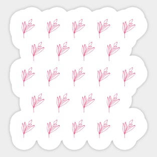 Pink plants Sticker